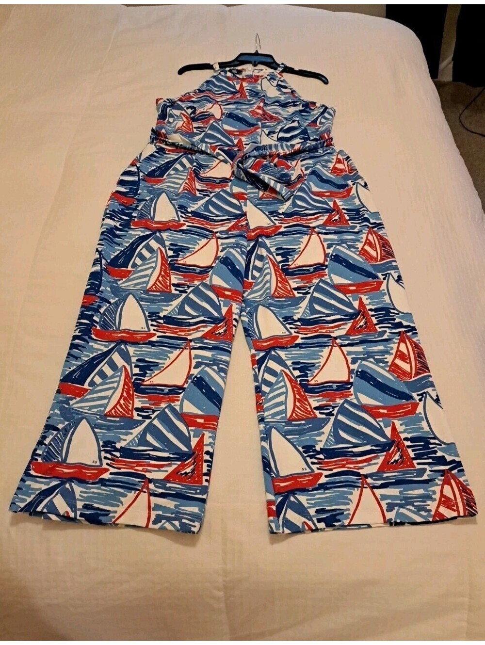 Sailor-Sailor Jumper XL Multicolor Sail Boats Excellent Condition #123